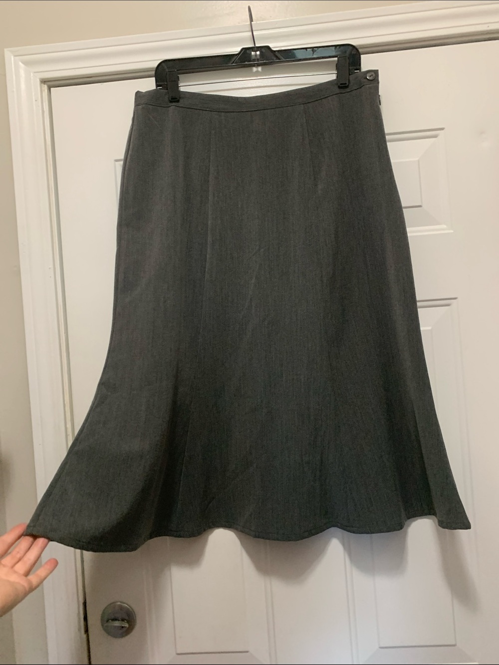 4/$10 Southern Lady Dark Gray A-Line Skirt Size 14